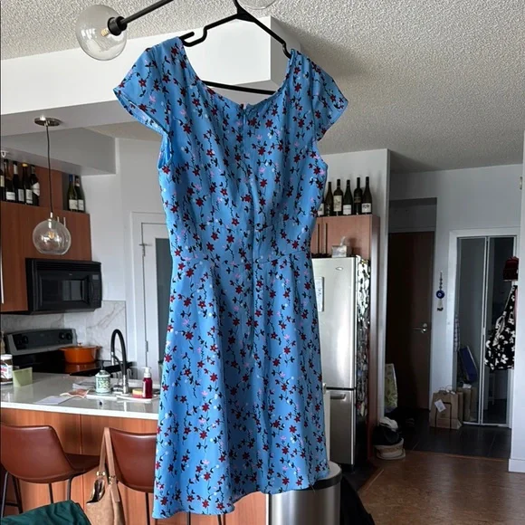 Blue Floral Dress - Picture 4 of 5